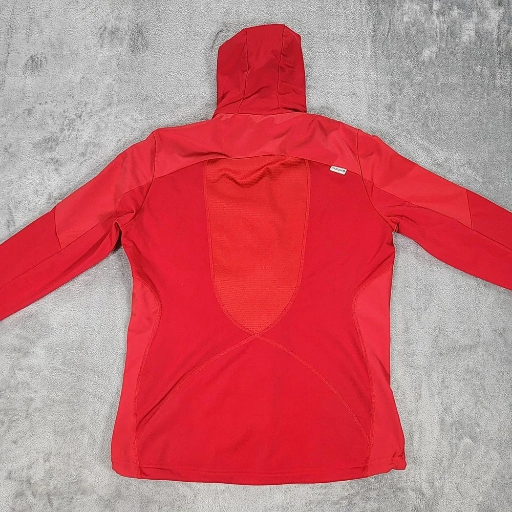 Maloja Jacket Mens Large Red GORE-TEX Infinium Softshell Hooded Ski Touring